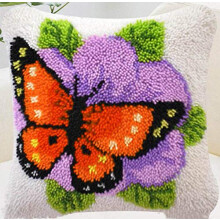 3D Pillow Latch Hook Embroidery Kits DIY Pillow Materials Package Crocheting Rug Yarn Cushion Embroidery Set fit for Beginners Embroidery Kit