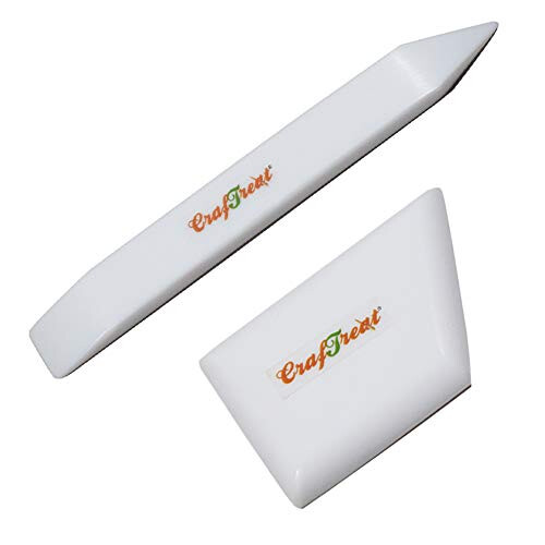 Teflon Bone Folders for Card Making - Large and Ergo Square Bone Folder Set - Teflon Bone Folder Tool for Scoring Creasing Bookbinding Origami and