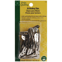Dritz 3159 Clip per Binding Quilto (30 Pezzi), Argento, Medio