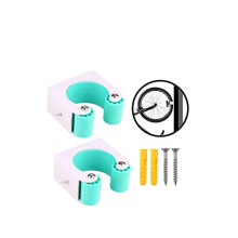 2PCS Mountain Bike Parking Buckle Bike Wall Mounts Suitable For Mountain Bikes Tires Width Of 1.75-2.4 Inch - Green