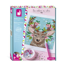 J07948 Deer Diamond Painting - Embroidery, Multicolor - Plush Soft Toy