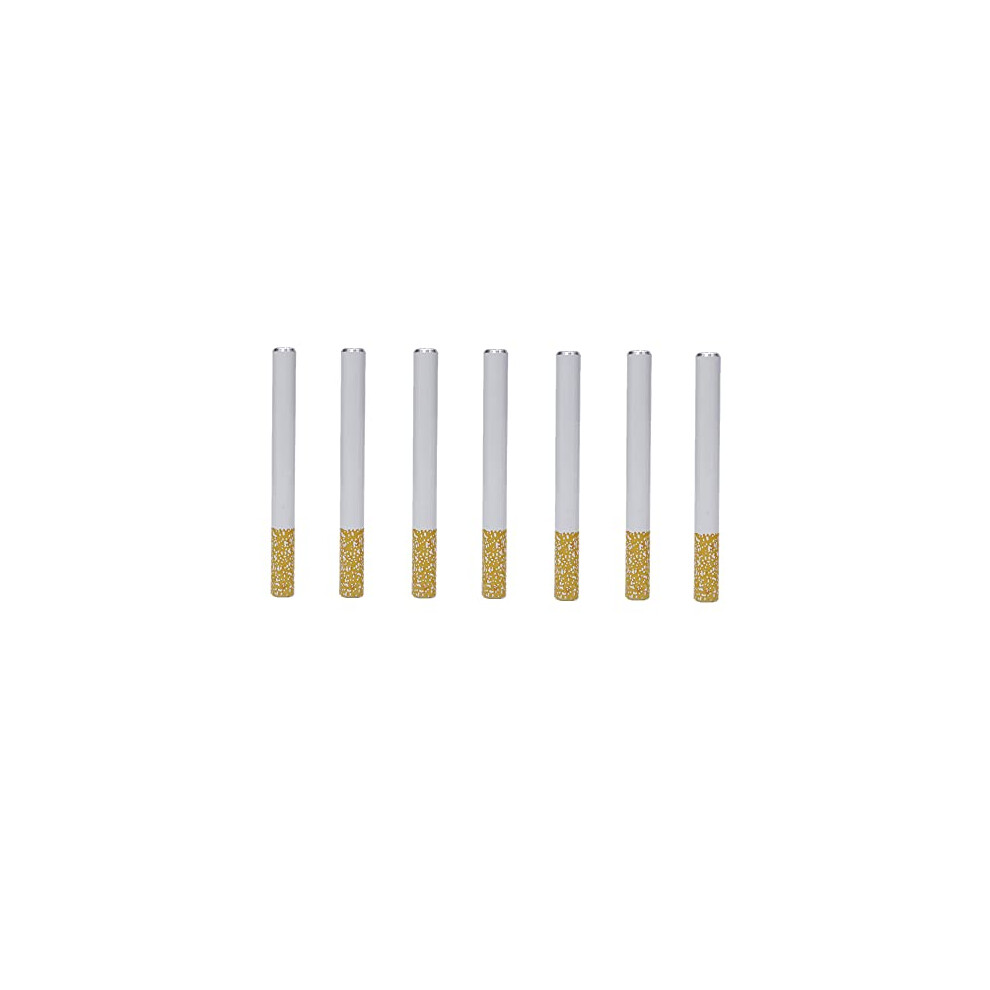 7 Pcs Alloy Cigarette Holder Tobacco Accessorie Portable Mini Pipes for Various Tobacco, Herb Reusable