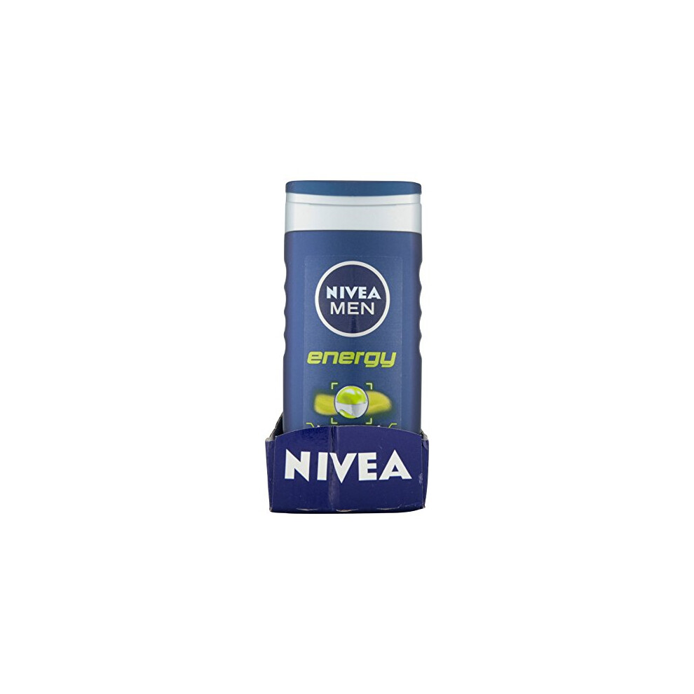 Nivea 6 X For Men Energy Shower Gel 250Ml