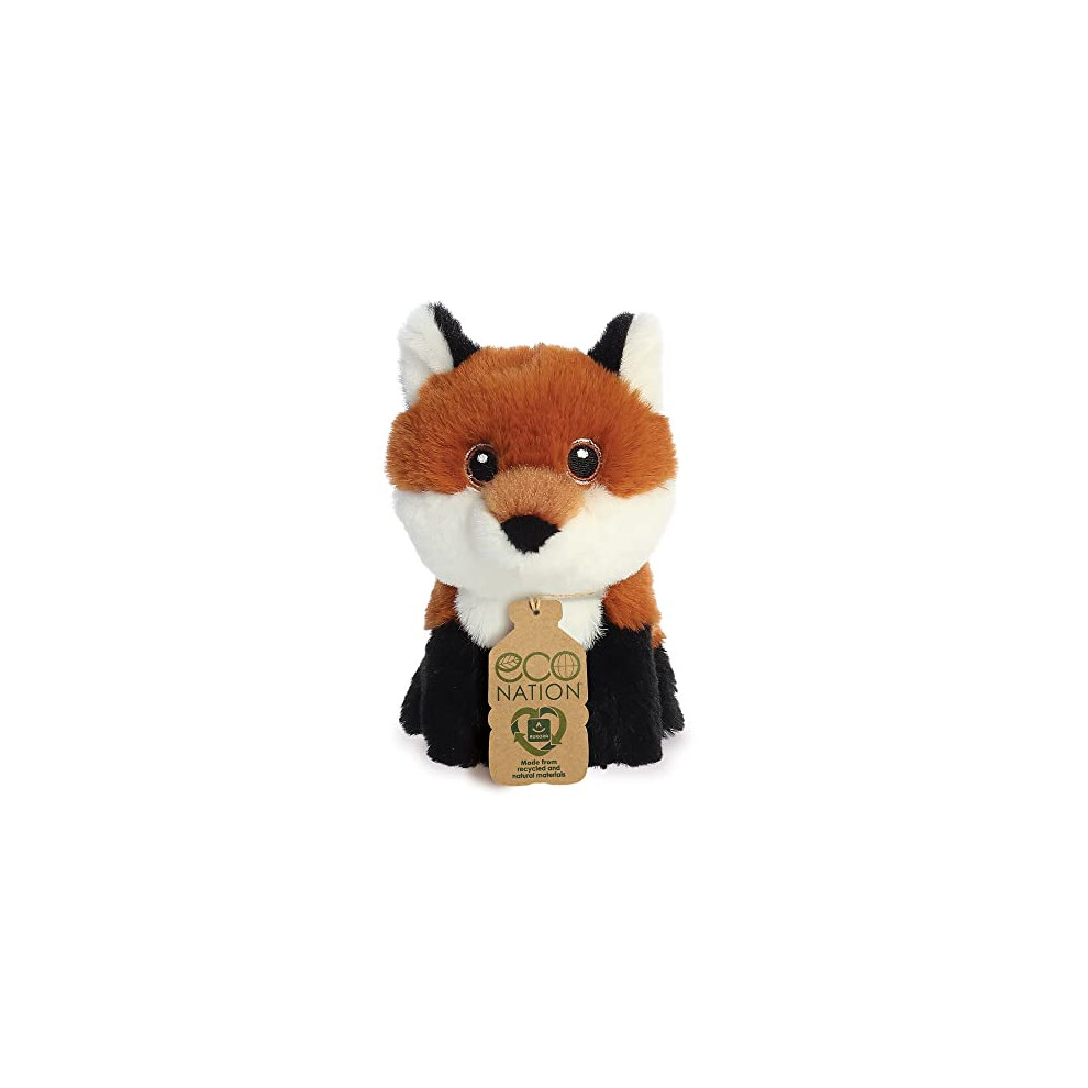Aurora World Aurora, 35076, Eco Nation Mini Fox, 5In, Soft Toy, Multi-Coloured