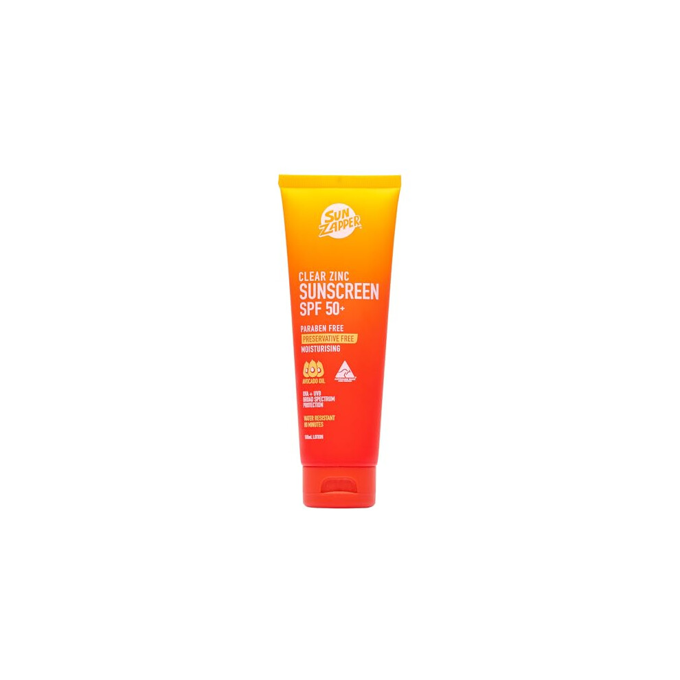 Sun Zapper Clear Zinc Mineral Sun Cream - Spf50+ Zinc Sunscreen Made In Australia