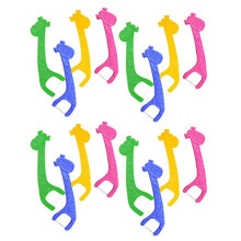 60pcs Floss Picks Disposable Dental Floss Stick Teeth Cleaning Tools for Kids Children Mixed Color
