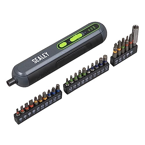 Sealey 4V Cordless Screwdriver with 25pc Bit Set - CP4VSD