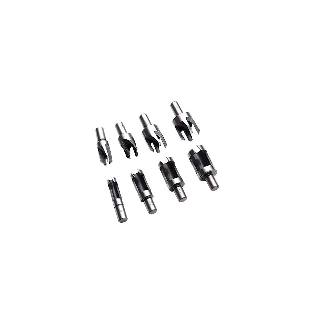 Wood Plug Cutter Set,8 Pcs Round Shank Carbon Steel Claw & Tapered Drill Bits Set Claw Cork Drill Hole Saw Tool Hss Tenon Drill Bit Cutter For 728886745432