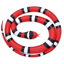 20773 Scarlet Rubber Snake, Orange/White/Black, 117 cm