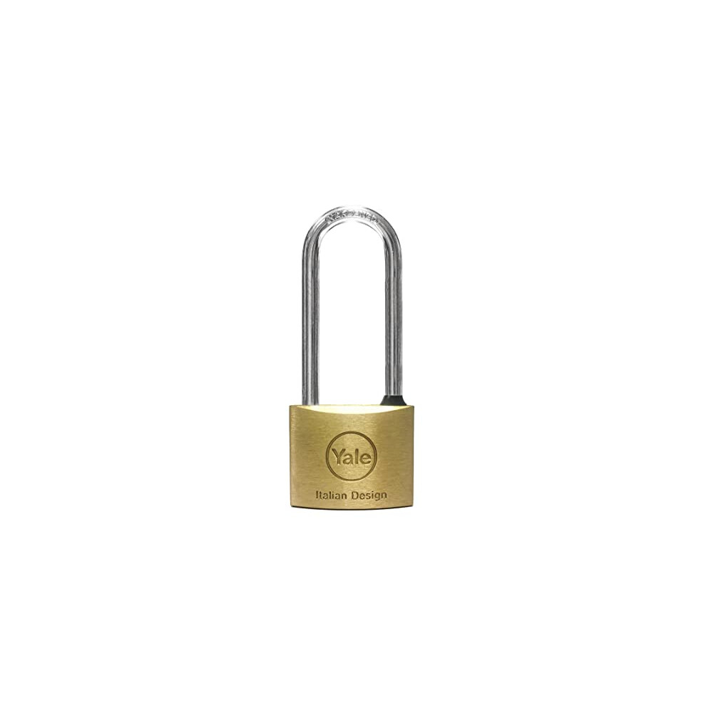 Yale Iron Padlock 60Mm - Hardened Steel Shackle - Indoor Use Black