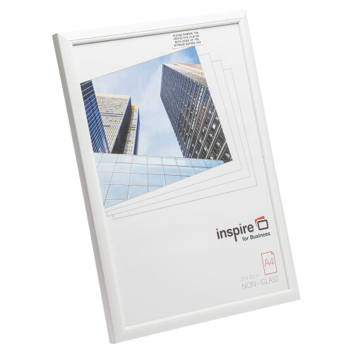 EASYLOADER Poster Certificate Photo Frame Plexi White A4 (21x30cm) EAS2130WHT 1