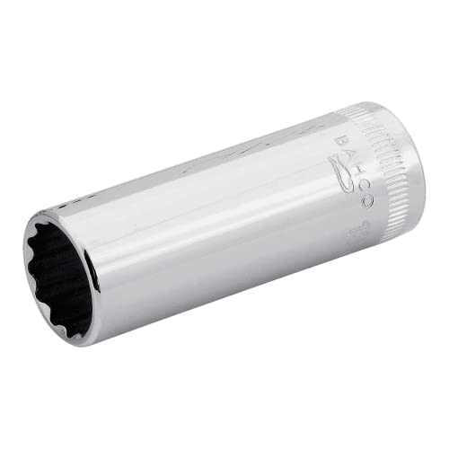 Bahco A6800DM-8 1/4-Inch Bi-Hex Deep Length Socket, Silver, 8 mm