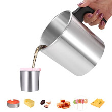 Candle Wax Melting Pot,1.2L Wax Melte Jug Candle Wax Melting Jug Internal with Heat-Resistant Handle for Candle Making and Soap Making DIY Crafts (1.2