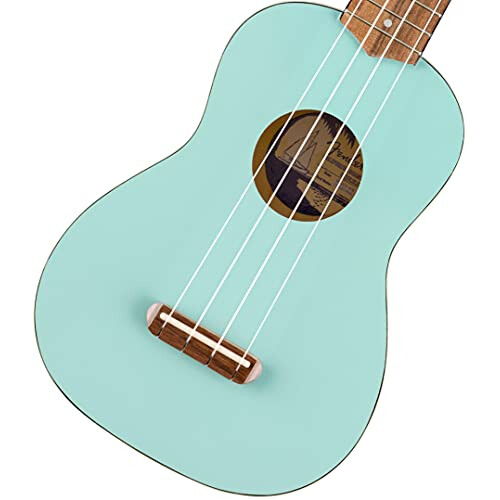 Fender Venice Soprano Ukulele, Walnut Fingerboard, Daphne Blue