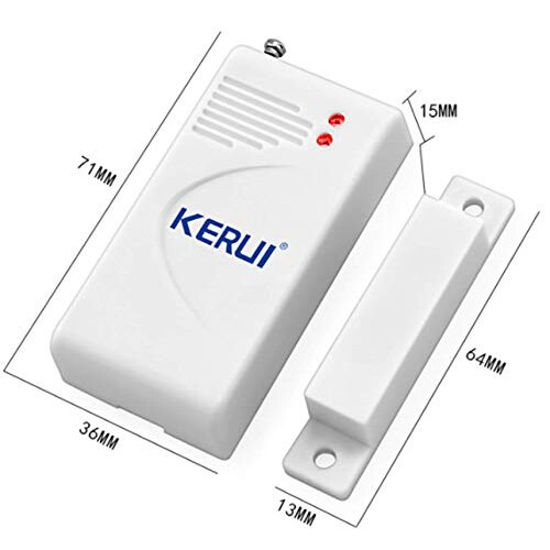 433MHz Wireless Door/Window Magnetic Sensor For GSM Home Security Alarm Systems 2