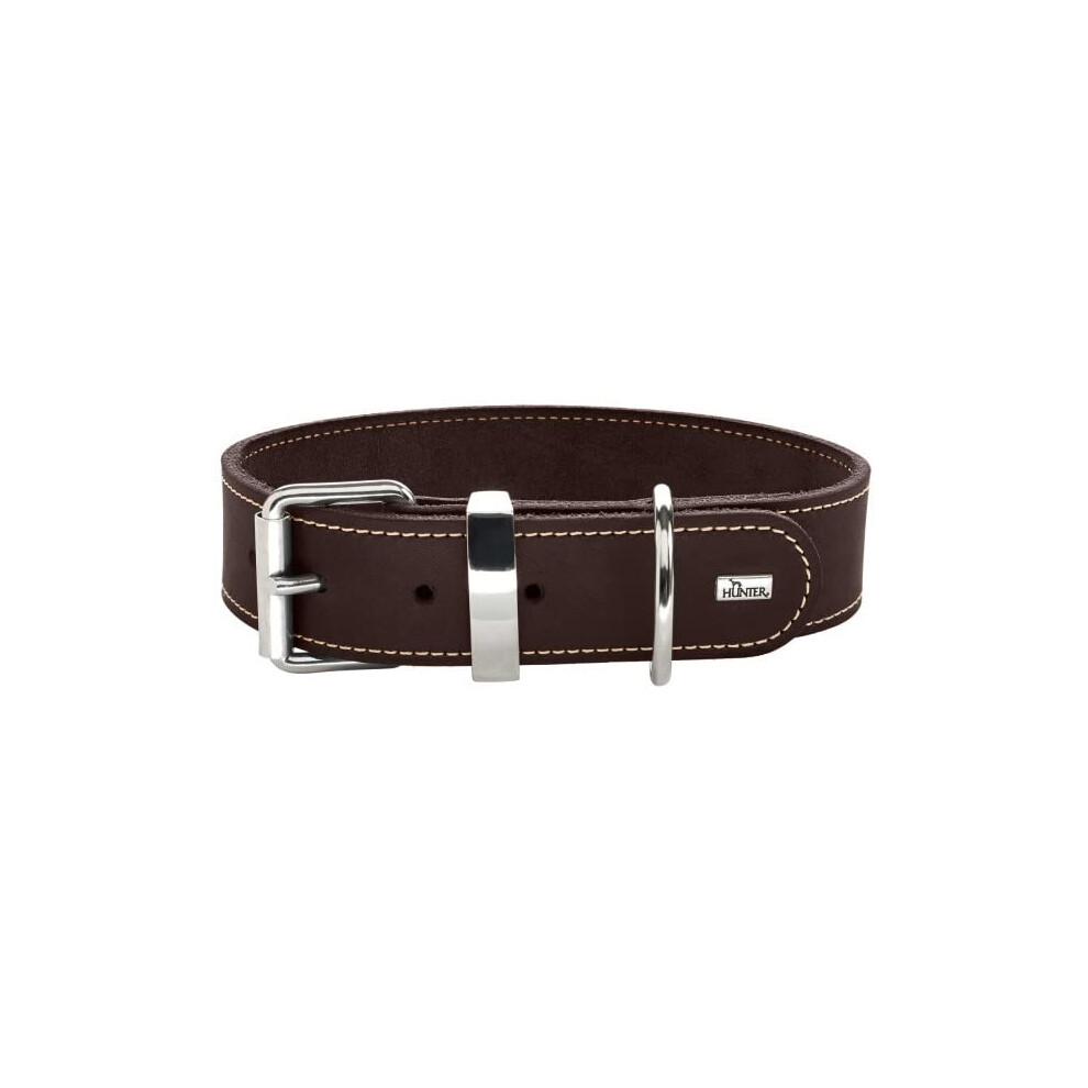 Collar Aalborg Special, 45 67254 Soft genuine cow leather, dark brown