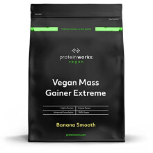 - Vegan Mass Gainer Extreme | High Calorie Protein Powder | Weight Gainer | Vitamins & Minerals | 5 Shakes | Banana Smooth | 1kg