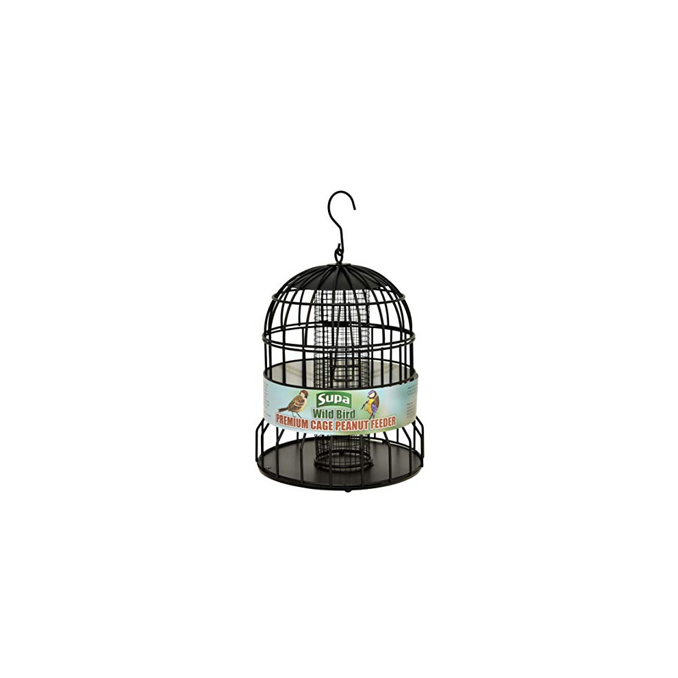 Premium Wild Bird Cage Peanut Feeder, Deters Squirrels And Larger Birds Such As Doves & Pigeons