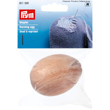 PRYM_611591-1 Darning Egg, Natural, Size