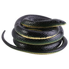 Rubber Fake Snake Toy, 51 Inch Realistic Rubber Snakes, Large Rubber Snake Super Realistic & Rubber Snakes to Keep Birds Away & Rubber Snake Prank &