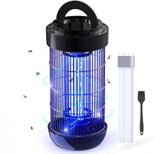 Fly Zapper, 4000V Fly Killer for Garden, 18W Mosquito Killer Lamp, Bug Zapper With Replaceable Bulb, UV Light Waterproof Fly Trap, Wall-Mounted