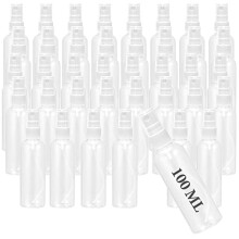 40 Pieces 100ml Spray Bottle, Portable Clear Empty Fine Mist Sprayer Container Set, Plastic Refillable Spray Bottle for Travel