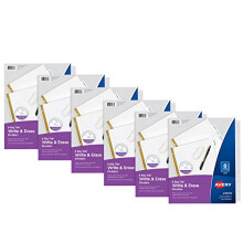 Avery Big Tab Écrivez & Effacez Diviseurs en Papier, 8-Tab, Blanc, 6 Ensembles (21213)