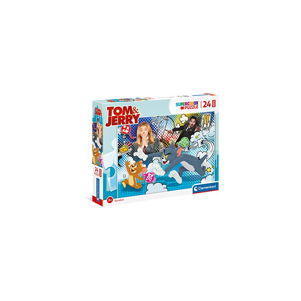 24212, Tom and Jerry Maxi Puzzle for Children- 24 Pieces, Ages 3 Years Plus