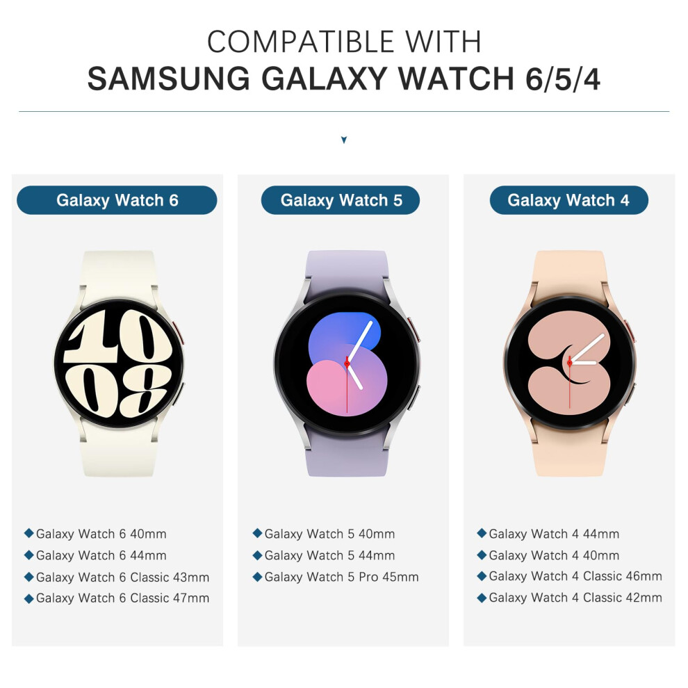 Metal Strap Compatible with Samsung Galaxy Watch 6 40mm 44mm 6 Classic 43mm 47mm Watch 5 Pro 45mm Watch 5 4 40mm 44mm Watch 4 Classic 42mm 46mm on OnBuy