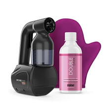 MineTan Bronze Babe Personal Spray Tan Kit Black - Portable, At Home Spray Tan Machine with Spray Tan Solution
