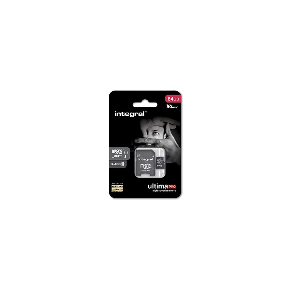 Ultimapro - Memory Card 128Gb Microsdhc/Xc 90Mb/S Class 10 Uhs-I U1 + Adapter 5055288439733