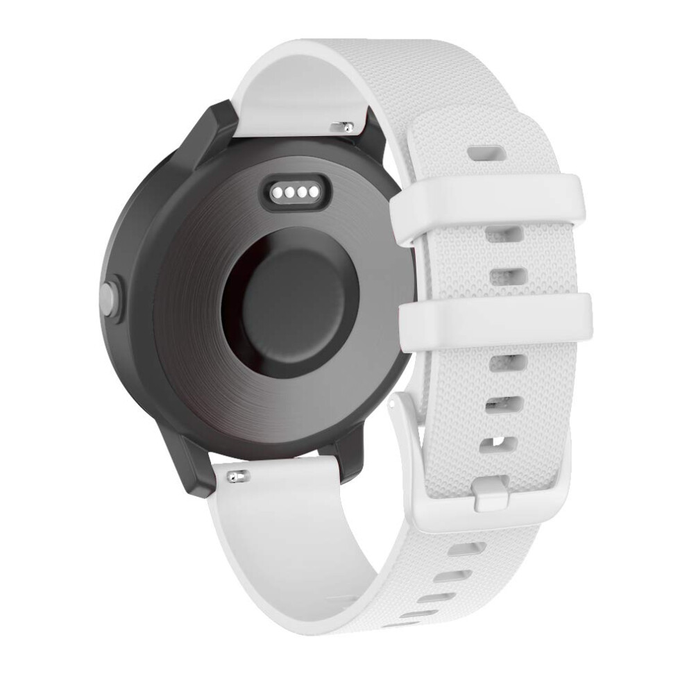 Watch Strap For Garmin Vivomove Hr/Vivoactive 3/Forerunner 245/645 Music - 20Mm Silicone Replacement Band 8414892923460