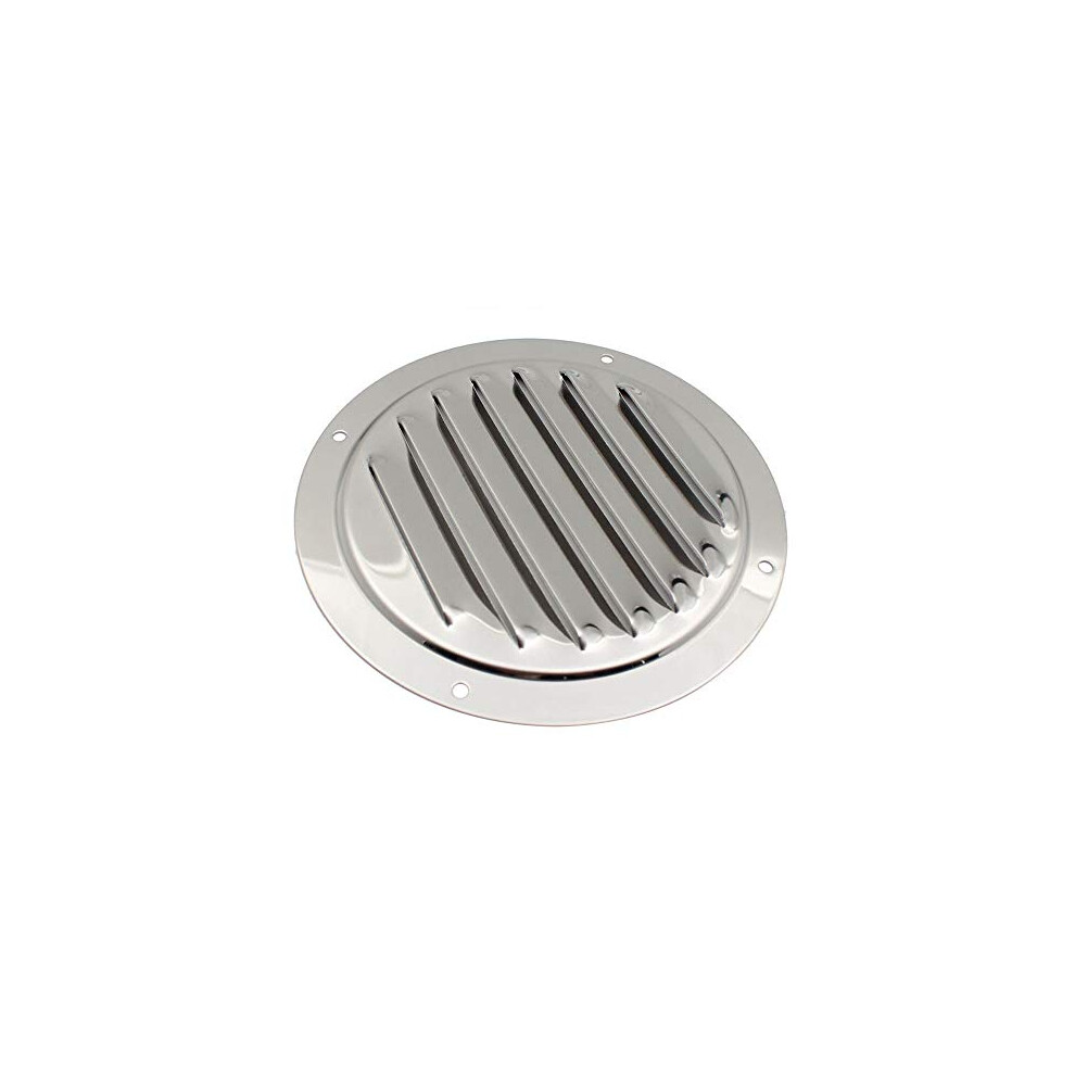 2Pcs 4 Inch Stainless Steel 316 Round Louvre Air Vent,Marine Boat Cabin Ventilation Ventilator Grille Cover Accessories 703355231401