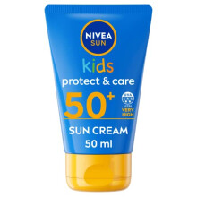 Kids Protect and Care SPF 50+ to Go Lotion (50ml), Water-Resistant Sunscreen, Kid's Sun Cream Provides Highly Effective UVB and 5 Star UVA Protection