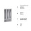 Curver Range-couverts - Curver - 4 Compartiments - 33x20x6 cm - Gris - Polypropylène 4