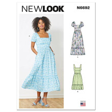 New Look Misses' Dress Sewing Pattern Kit Code N6692. Sizes 6-8-10-12-14-16-18