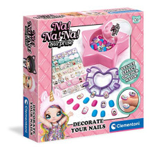 18659 Na Na Na Surprise Decorate children, stickers and glitter-nail art set, manicure kids' craft kits girls 6 years old, Multicoloured
