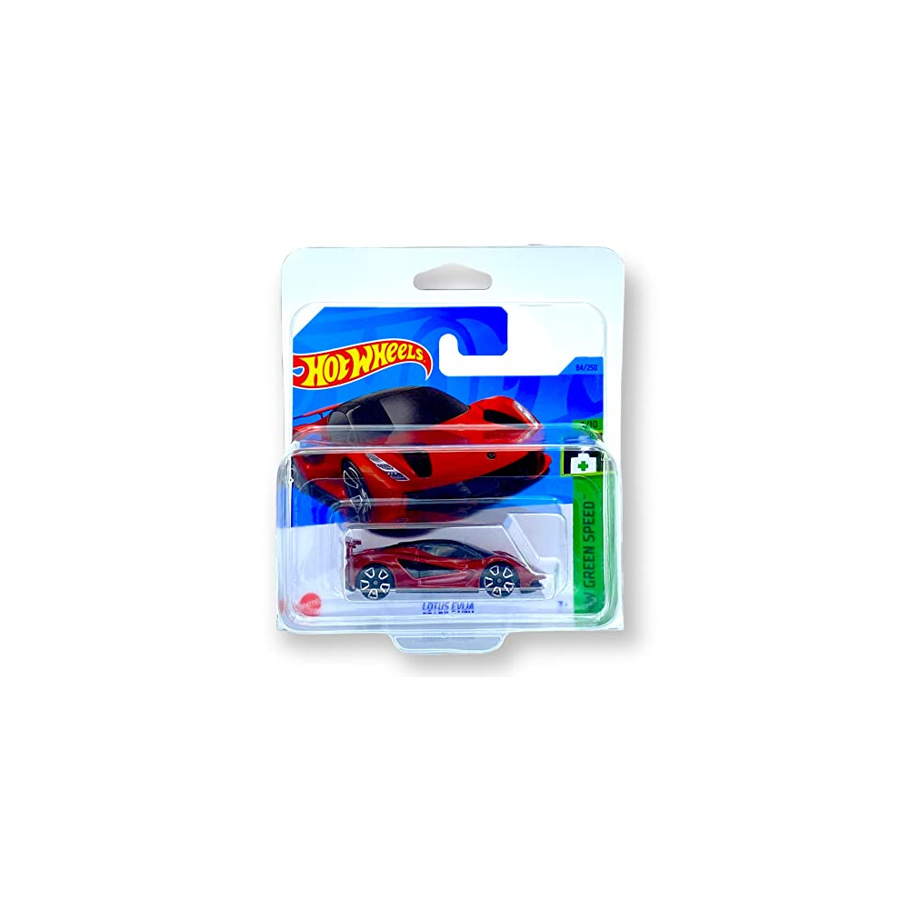 Lotus Evija (Ruby Red) 3/10 HW Green Speed 2023-84/250 (Short Card) - COMES IN A KLAS CAR KEEPER PROTECTIVE COLLECTORS CASE - HKH56