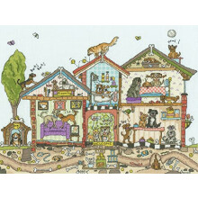 Bothy Threads Counted Cross Stitch Kit - Pooch Palace