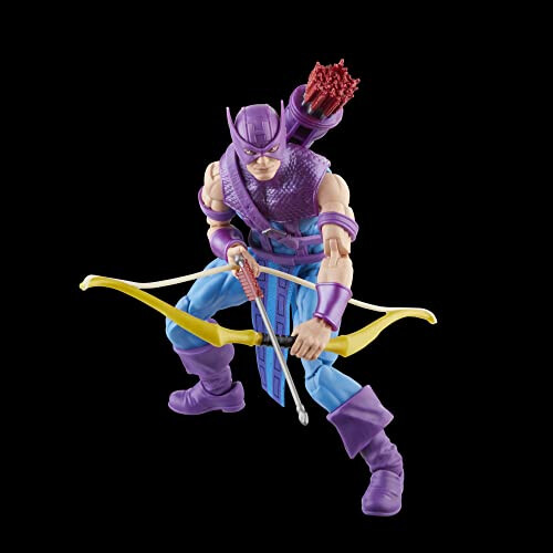 Marvel S  rie Hasbro Legends Hawkeye com Vingadores Sky-Cycle 60   anivers  rio colecion  vel 6 polegadas Figura 2