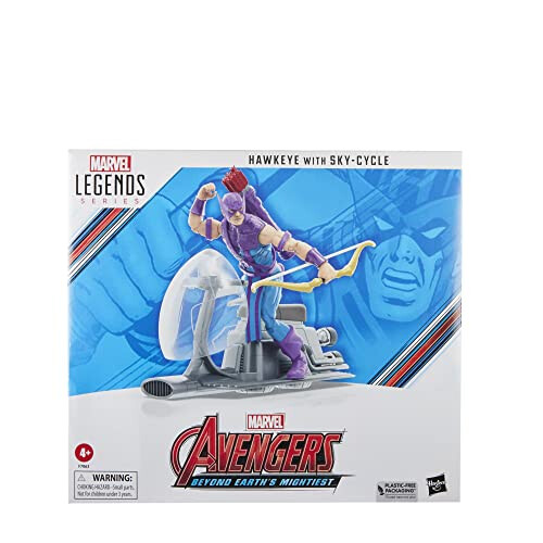 Marvel S  rie Hasbro Legends Hawkeye com Vingadores Sky-Cycle 60   anivers  rio colecion  vel 6 polegadas Figura 1