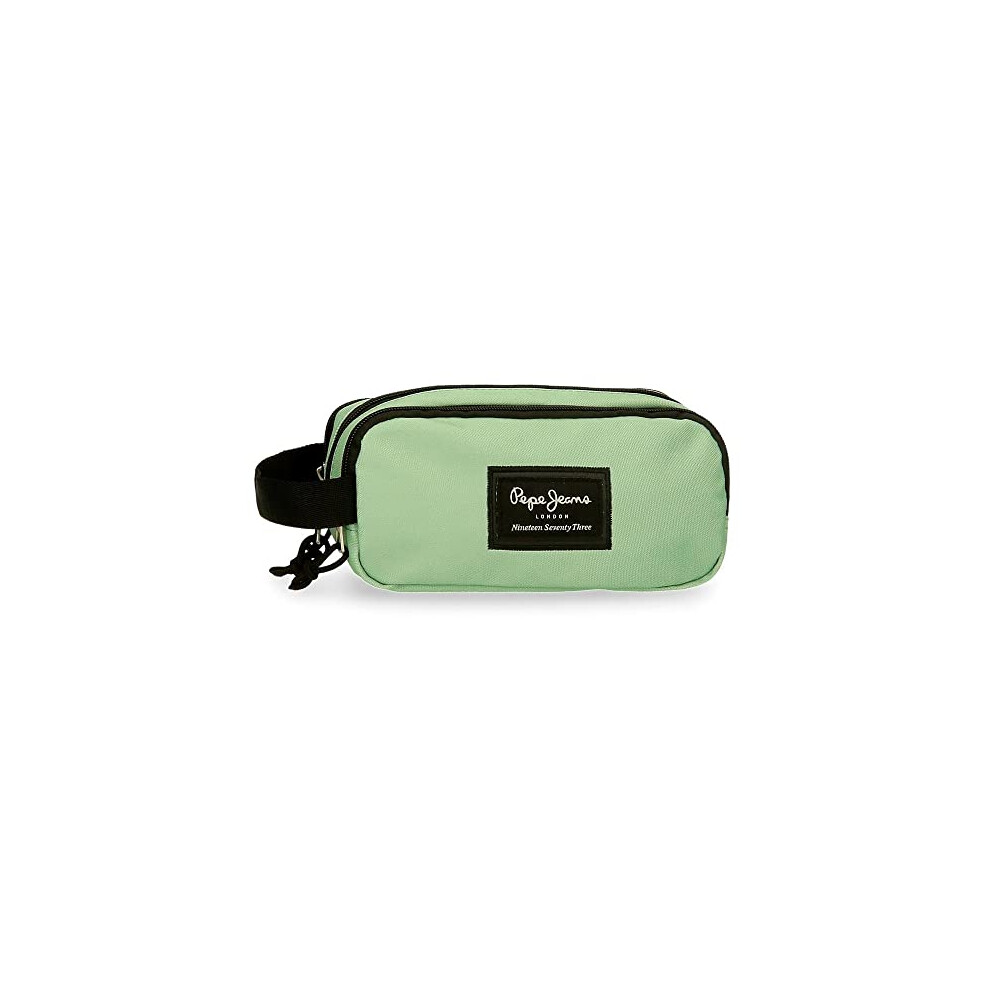 Aris Triple Pencil Case, Green, Triple Case