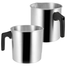 2 Pack 1.2L Candle Melting Pot, DIY Wax Melting Pot, Candle Melt Jug Wax Melting Pouring Pitcher with Heat-Resistant Handle for Candle Making and Soap