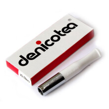 Cigarette Holder White and Silver Color + 10 Extra Filters