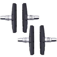 2 Pairs V Bike Brake Pads with Spacer and Hex Nut Bulk Complete Set for Bicycle MTB/Hybrid V Bike Brake 70 mm