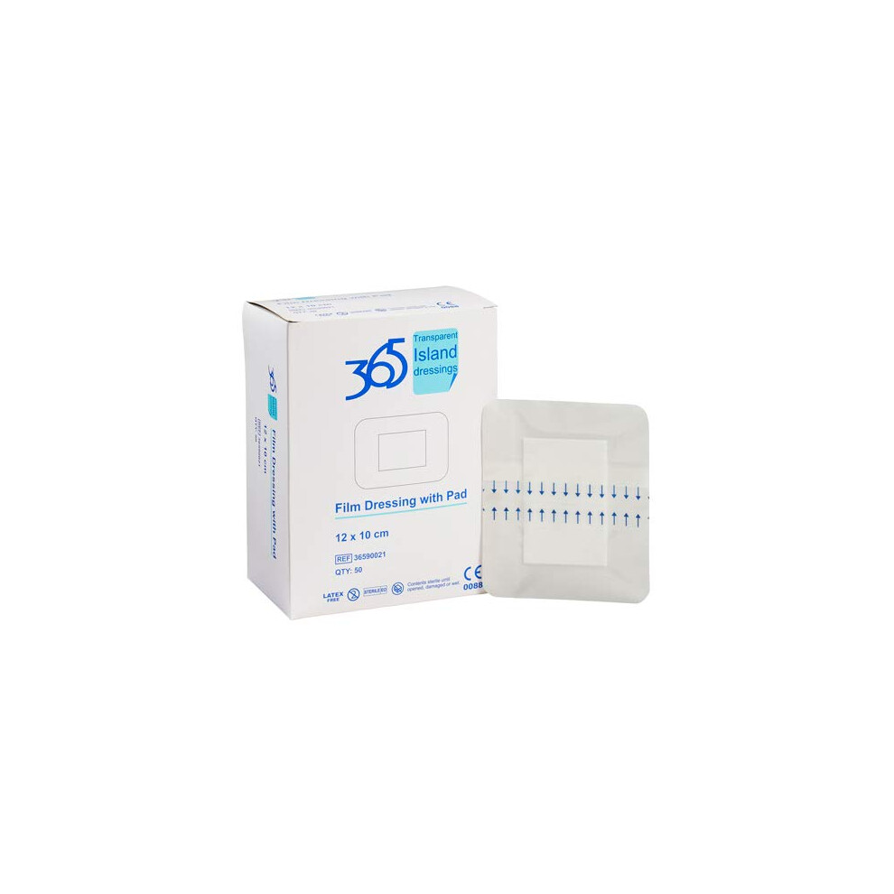 365 Healthcare 365 Film Island Dressing 10 X 12 Cm - Pack Of 50 (Ref 36590021)