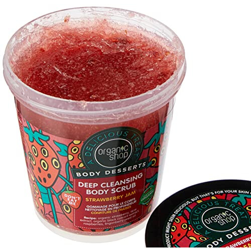 Organic Shop Körperpeeling Erdbeermarmelade 450ml 1