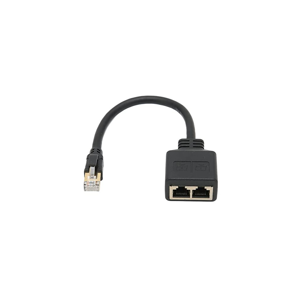 RJ45 Splitter Adapter, RJ45 Network 1 to 2 Port Ethernet Adapter Splitter, CAT8 network cable Splitter Adapter for Home Office