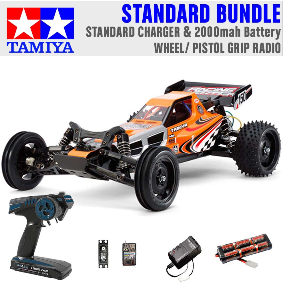 TAMIYA RC 58628 Racing Fighter DT-03 1:10 Standard Wheel Radio Bundle