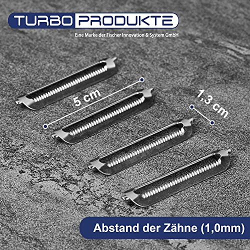 4 original replacement blades for turbo peeler and turbo combo plus. 2